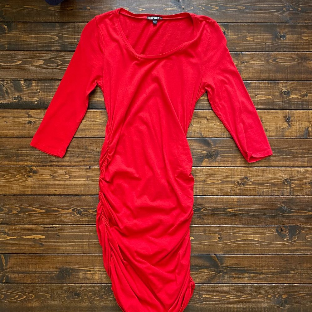 Express Red Tee Dress